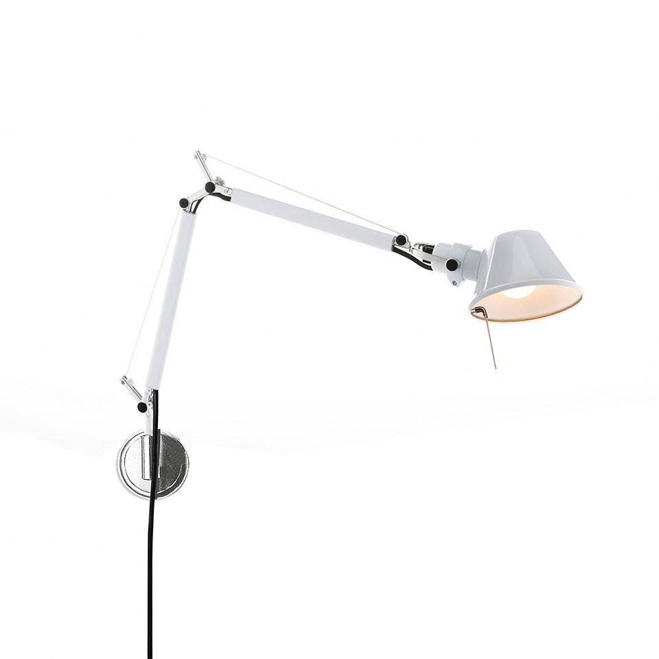 Artemide Tolomeo Micro Wall Lamp White - Væglamper Aluminium Hvid - 305050+305046.