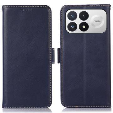 Xiaomi Redmi K100 Pro/Poco F9 Pro plånboksfodral i läder med RFID - Blå