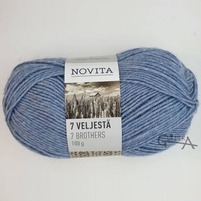 Novita 7 Bröder Aran Enfärgade 100g - Novita 7Bröder Is 014 - Novita7BröderIs014