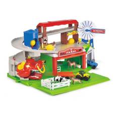 Bondegård med Lys og Lyd Farm Garage Playset 76084