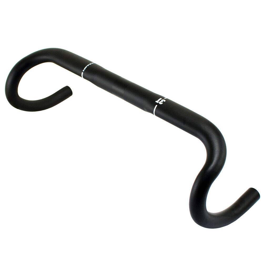 3T Superergo Pro Road Alloy Black 31.8x400mm Handlebar, TH2225-N svart