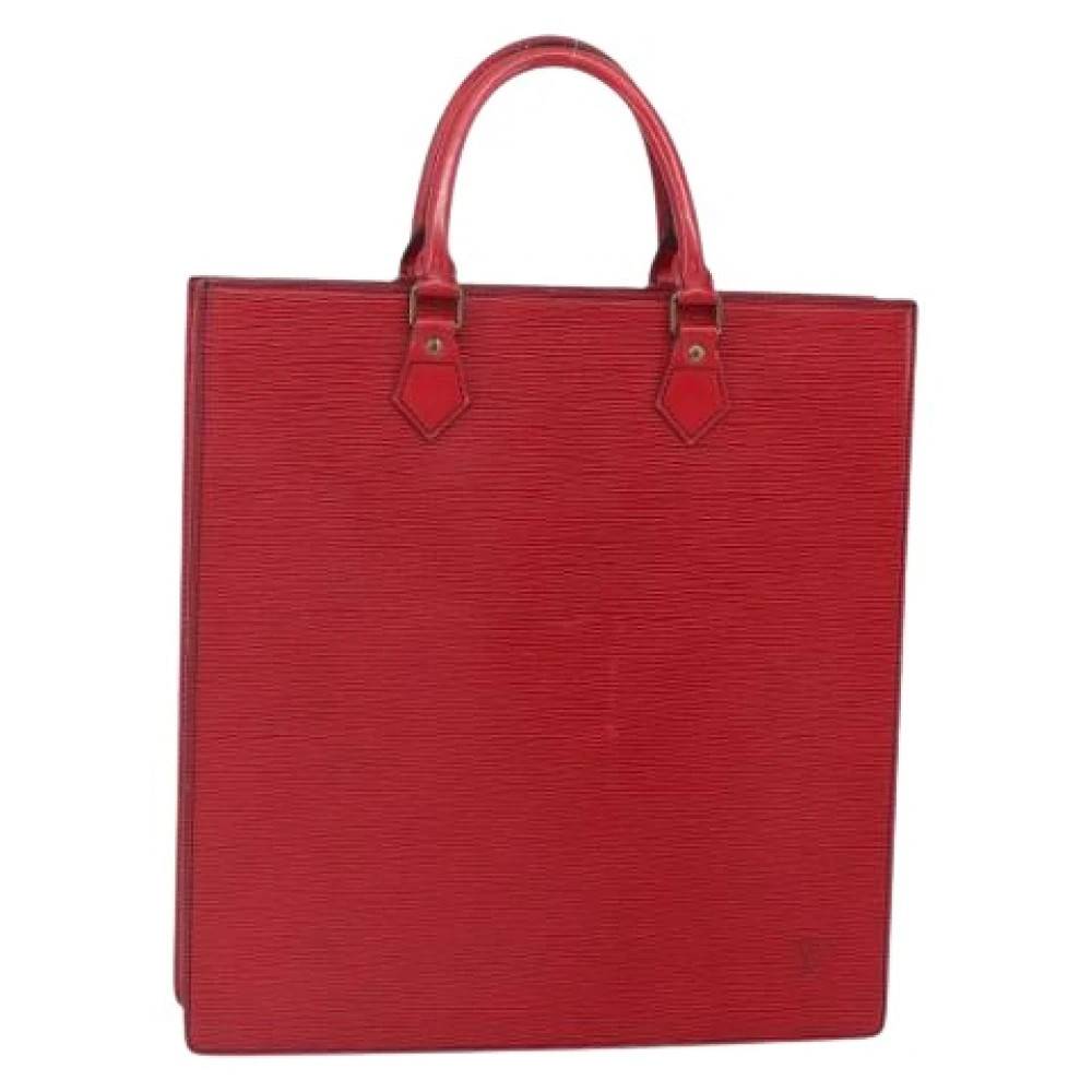 Louis Vuitton Vintage Pre-owned Leather Tote Bag - Vintage - Dame - Rød - ONE SIZE - Læder