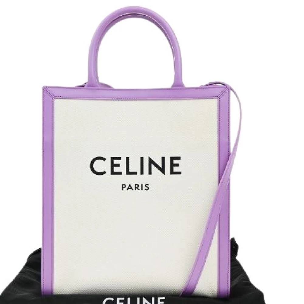 Celine Vintage Pre-owned Canvas Tote Bag - Vintage - Dame - Lilla - ONE SIZE -