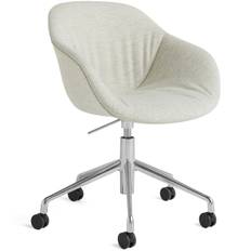 Hay - Aac 253 Stol 5 Star Swivel Polerad Aluminium / Hallingdal - Grå