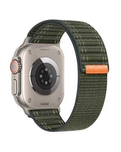 SimpleThings Sport Loop Nylonarmband för Apple Watch armband 49mm 46 mm 45mm 44mm 42mm 41mm 40mm 38mm, Justerbart Mjukt Sportarmband kompatibelt med iWatch Ultra SE 11 10 9 8 7 6 5 4 3 2 1