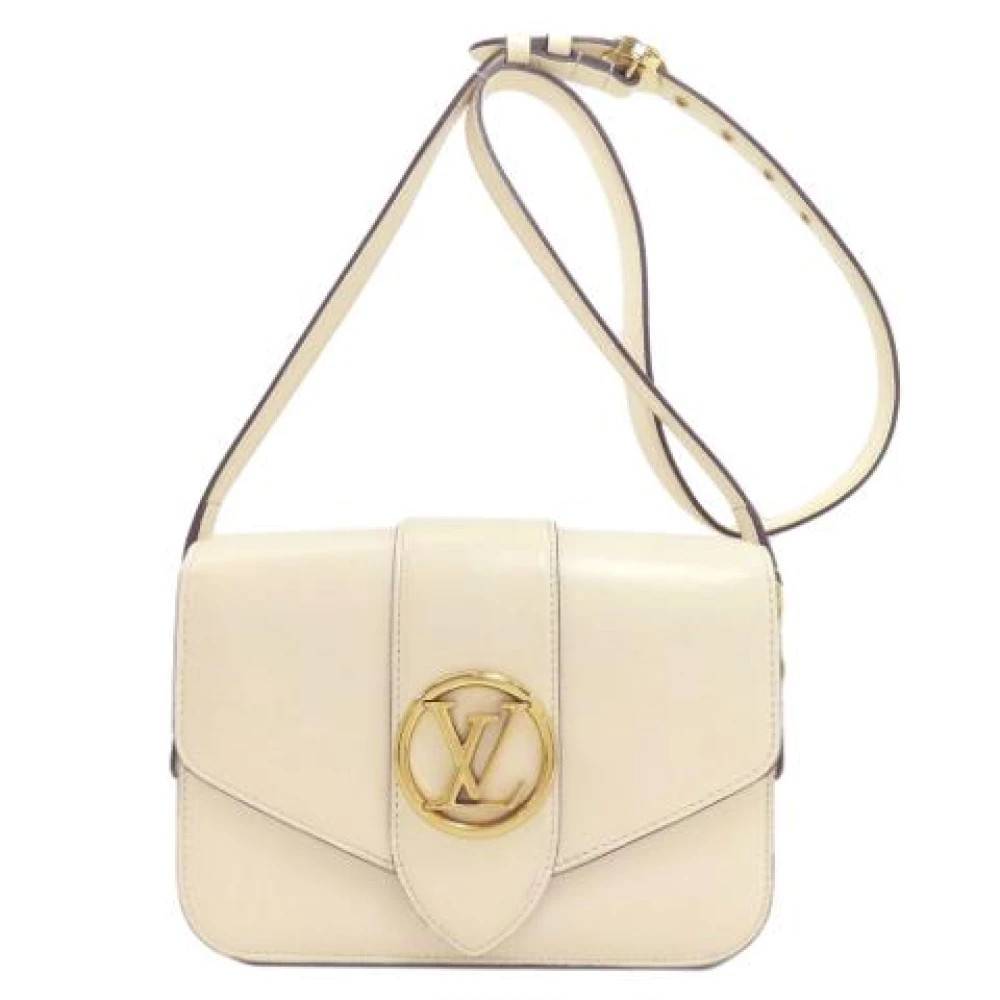 Louis Vuitton Vintage Pre-owned Vintage Skuldertaske - Vintage - Dame - Beige - ONE SIZE - Uld
