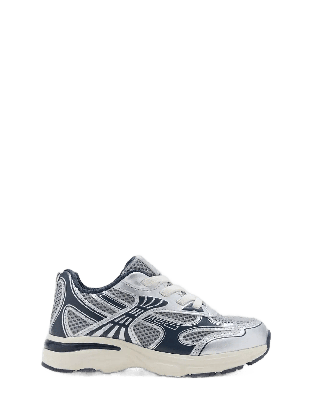 Mango Mixed Trainers With Elastic Lace - Navy - 27