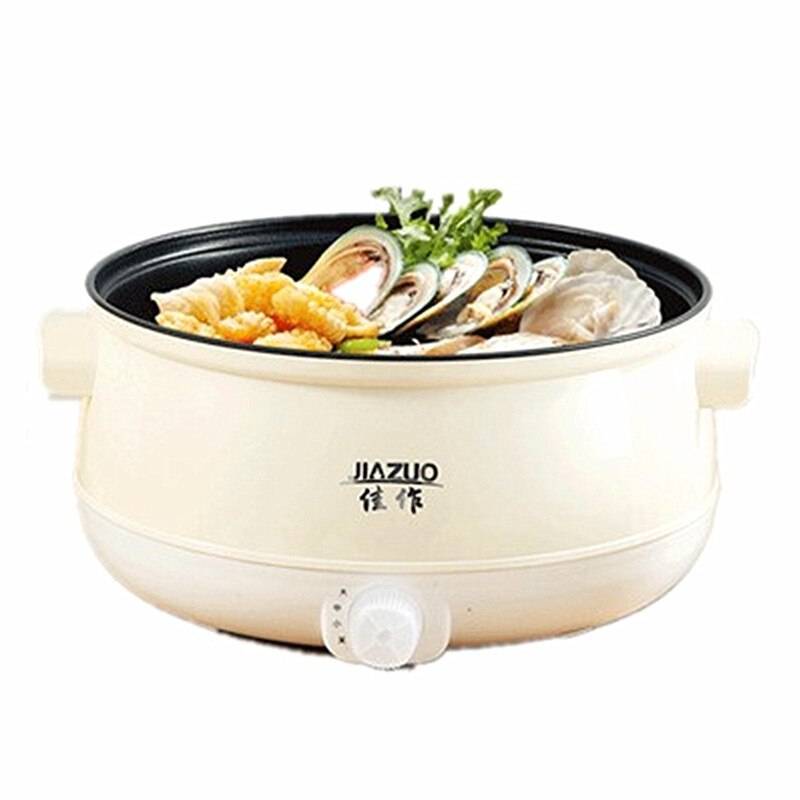 220v elektriska riskokare non-stick elektrisk gryta för resgryta hushåll multikokare mat hotpot kokgrytmaskin - 20cm 1.5l 2 lager