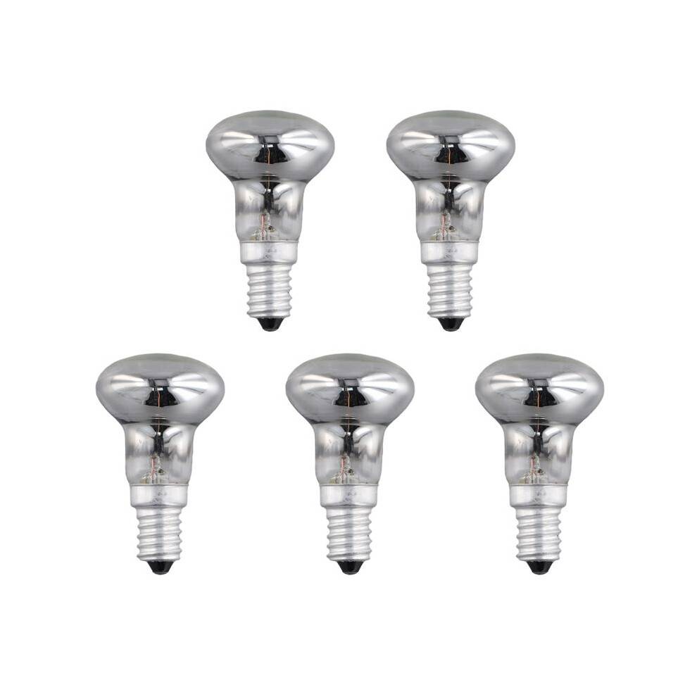 Replacement Lava Lamp E14 R39 30W Spotlight Screw in Light Bulb Clear Reflector Spot Light Bulbs Lava Incandescent 5Pcs