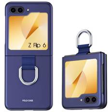 Protective Case - Samsung - Galaxy Z Flip 6 - Shockproof - Anti-Scratch - Metal Loop