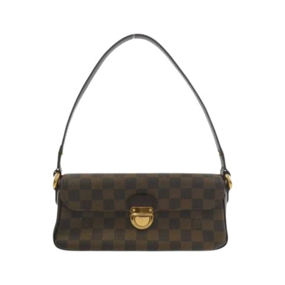 Louis Vuitton Vintage Pre-owned Vintage Skuldertaske i Belagt Canvas - Vintage - Dame - Brun - ONE SIZE - Uld