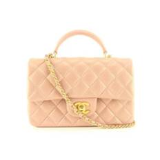 Chanel Vintage, Pre-owned, Dame, Beige, ONE SIZE, Beige Stof Vintage Chanel Taske - ONE Size