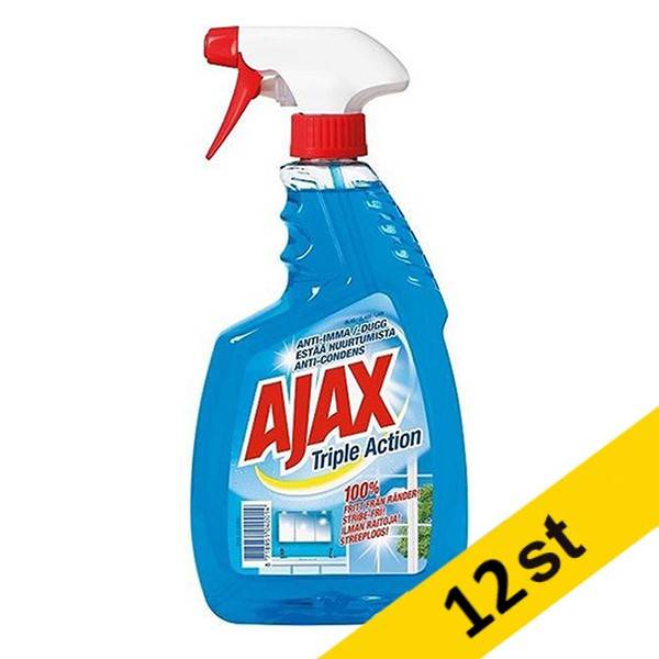 Glasrengöring 750ml | Ajax Triple Action | 12st