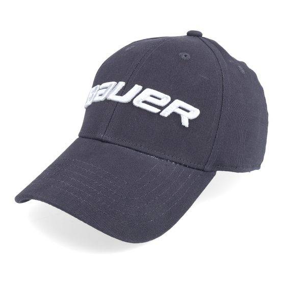 Bauer - Blå flexfit Keps - Kids Core Fitted Cap Navy Flexfit @ Hatstore
