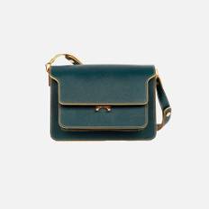 Trunk Bag Saffiano Leather Petroleum