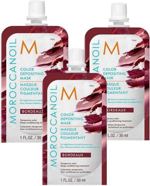 Moroccanoil Color Depositing Mask Bordeaux 30 ml x 3