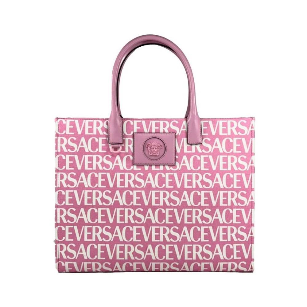 Versace Allover Small Tote Bag - Tasker - Dame - Flerfarvet - ONE SIZE - Uld