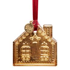 Orrefors Pepparkakshus 2025 julgransdekoration, guld - Guld