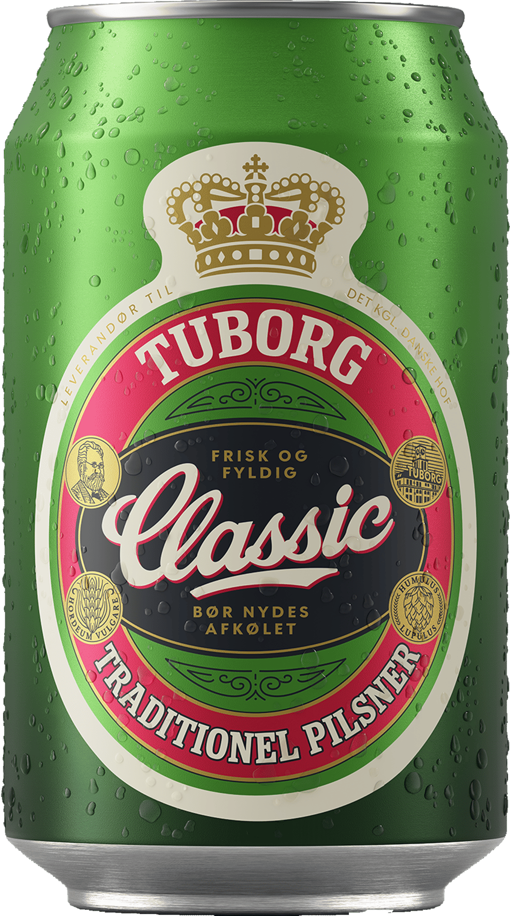 Tuborg Classic Pilsner - 4,6% øl, 24x33cl dåse