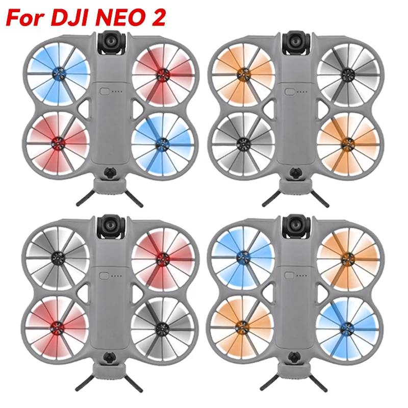 High Precision Spare Propellers For DJI NEO 2 2 Pairs Multicolor Blades Durable Drone Accessory With Screwdriver
