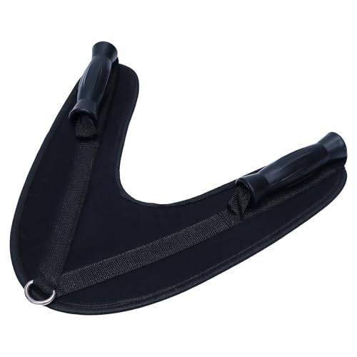GARVALON Abdominal Strap för Cable Machine Ergonomisk och Vadderad Fitnessutrustning för Styrketräning av Mage och Bål Skyddar Nacke och Rygg Kompatibel Flesta Gymmaskiner Förbättrar