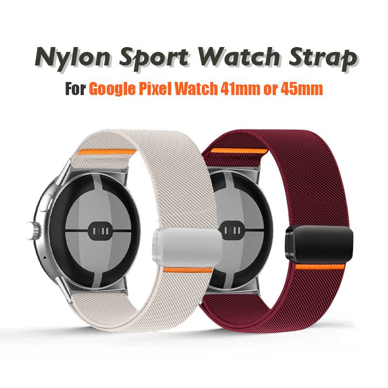 Nylon Magnetic Strap for Google Pixel Watch 4 3 45mm 41mm Sports Watchband for Google Pixel Watch 3 2 1 41/45mm Replacement Band