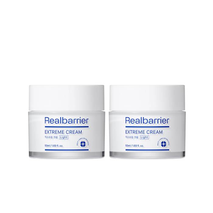 Real Barrier - Extreme Cream Light - 50ml (2ea) Set - black