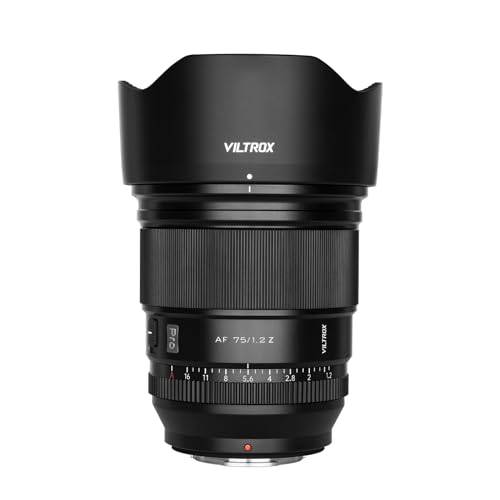 VILTROX 75 mm f/1.2 F1.2 PRO Z montering autofokus APS-C-objektiv för Nikon Z-monteringskamera ultra vidvinkel APS-C AF-objektiv kompatibel med Nikon Z-monteringskameror Z9 Z8 Z7II Z6 Z6II Z5 Z50 Z30