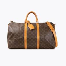 LOUIS VUITTON Keepall Bandouliére 50 Weekend Bag - Brown (32 cm x 52 cm x 26 cm)