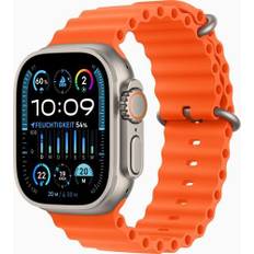 Apple Watch Ultra 2 (2023) | GPS + Cellular | silver | Havsband orange