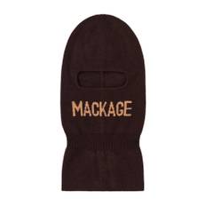 Mackage, Tilbehør, Herre, Brun, ONE SIZE, Uld, Logo Balaclava Skimaske