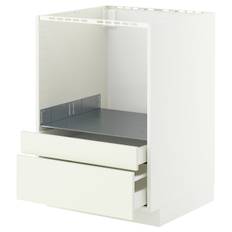 IKEA - METOD / MAXIMERA underskab til kombi mikro/skuffer, hvid/Vallstena hvid, 60x60 cm