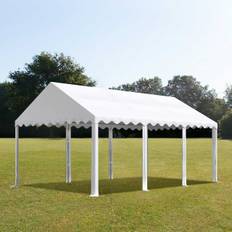 3x6 m partytält utan sidoväggar, PVC-presenning,  vit - (1050)