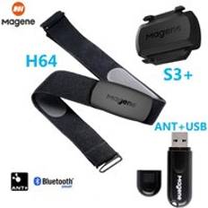 Magene h64 pulsmätare bälte / s3+ dubbel hastighet kadens sensor cykel cykel för gps cykeldator garmin bryton igpsport