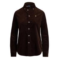 Polo Ralph Lauren, Blusar & Skjortor , Dam, L, Mörk Bok Knapp Fram Skjorta