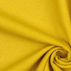 Karrygul Sorona Hør Med Stræk - Linen/Viscose/Sorona/Cotton - Stof i Metervarer.