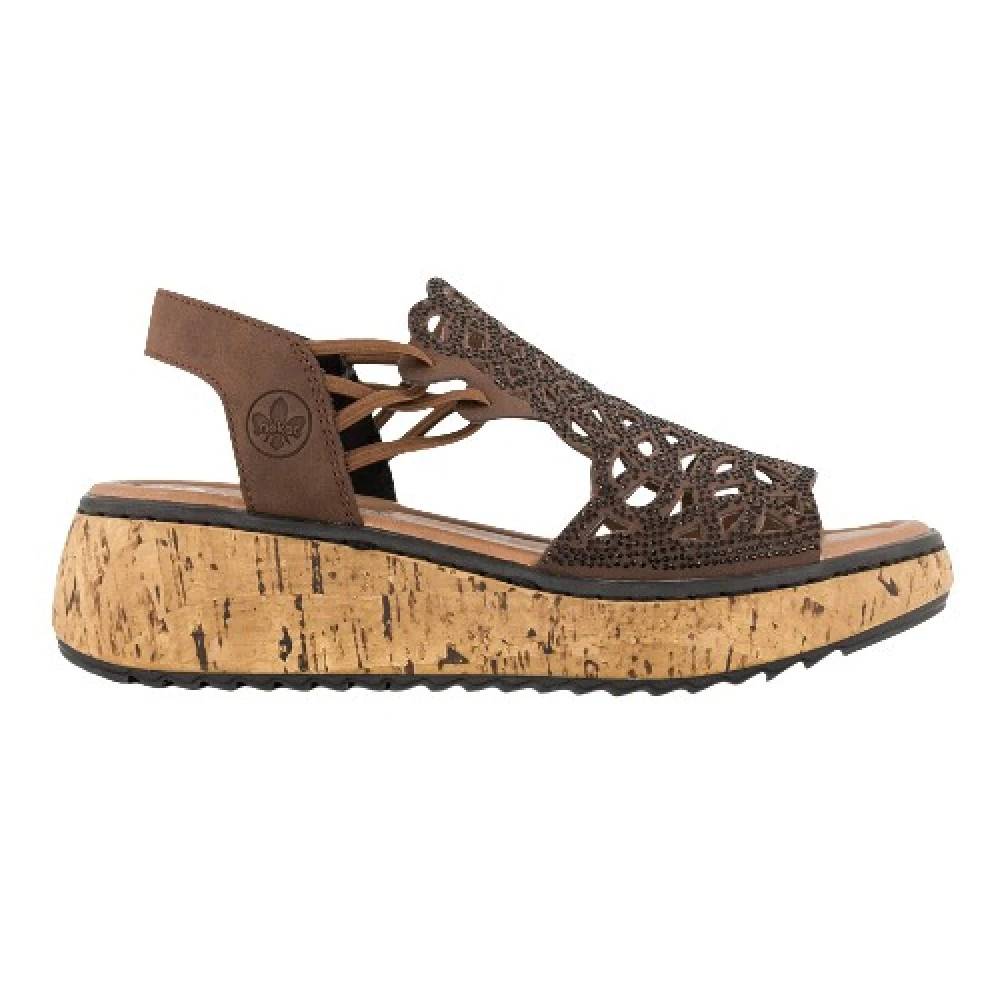 Rieker - Platåsandal Skor - Dam - 41 EU - Läder
