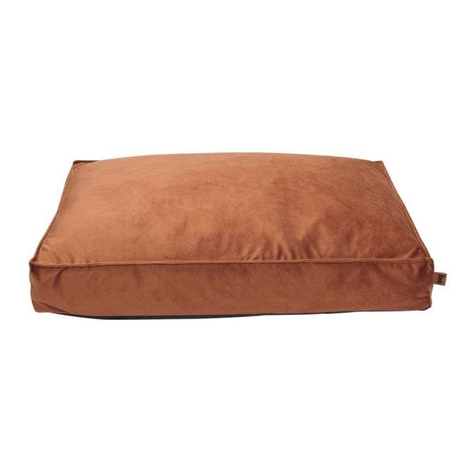Basic WellB Velvet Ortopedisk Hundmadrass Rostr&ouml;d (90 x 60 cm)