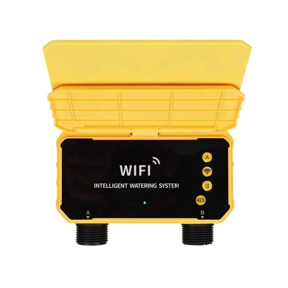 Solar Powered WiFi Plastic Watering Timer Automatic Irrigation Sprinkler Garden Lawn Greenhouse 1 Water