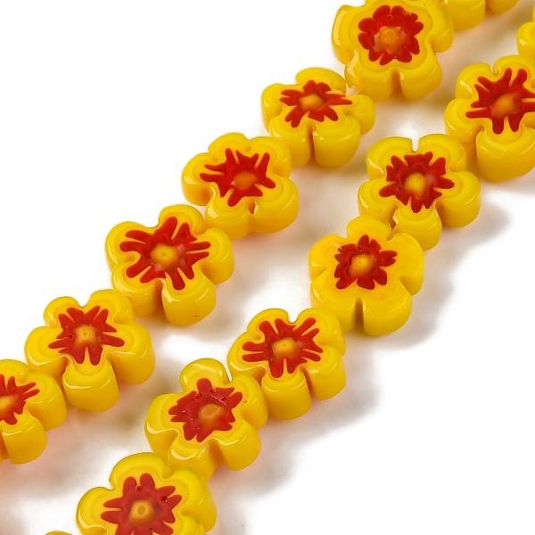 Handgemachte Millefiori Bunte Malerei Perlen Stränge