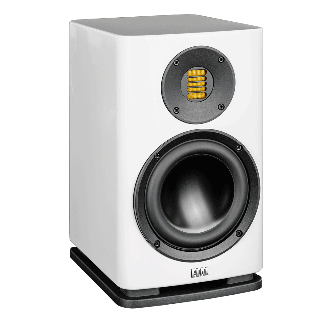 Elac Solano BS283.2 JET 6 - Vit pianolack - Stativhögtalare