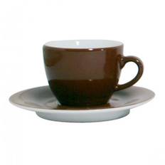Espressokopp och Fat Pronto Brun 2 pack 8 cl