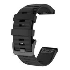 Urrem til Garmin Fenix 5/5Plus/6/6Pro/7 - Silikone - 22mm - Sort