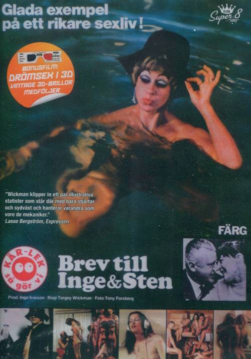 DVD - Kär-lek, så gör vi: Brev till Inge & Sten (Inge Hegeler) (1972) - Begagnad DVD
