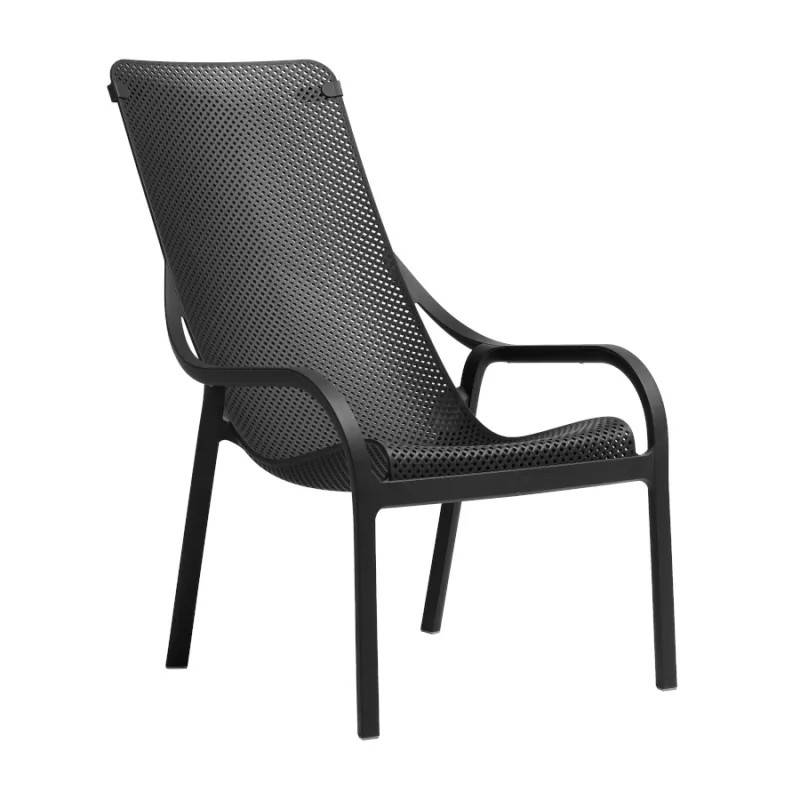 Net Lounge solstol (Senap, Sunbrella Grå)