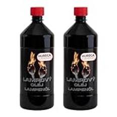 Horeca Candles - Lampolja - 2x1L, 99% Ren Flytande Paraffin, Fotogenlampor, Trädgård Fackla olja Rök- och Doftfri, Lång Brinntid, Perfekt för Kyrkor, Religiösa Ceremonier, Inomhus och Utomhusbruk