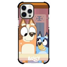 Bluey Phone Case For iPhone Samsung Galaxy Pixel OnePlus Vivo Xiaomi Asus Sony Motorola Nokia - Bluey And Chili Smiling Illustration