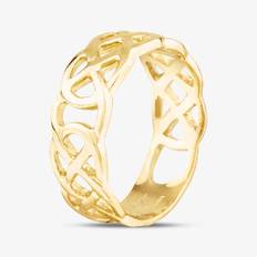 9ct Yellow Gold Open Celtic Style Band Ring S1605Y-S