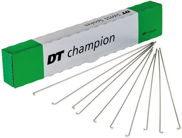 DT Swiss Champion J-Bend Silver - Ekerlängd 288 mm