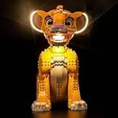 LED-belysningssats för Lego 43247 Young Simba The Lion King – anpassade självmonteringslampor för Lego byggsats (modell ingår inte)